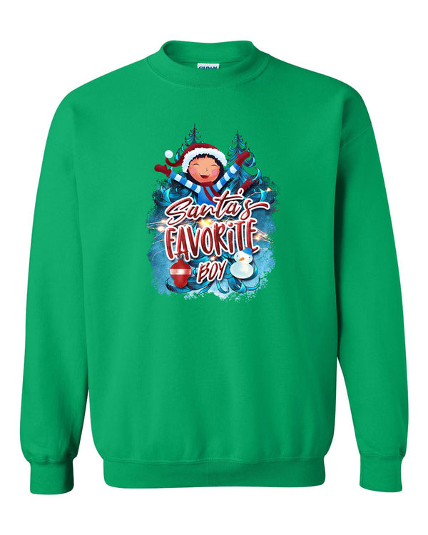 Santa favorite Boy sweatshirt, matching Christmas sweatshirt - Fivestartees