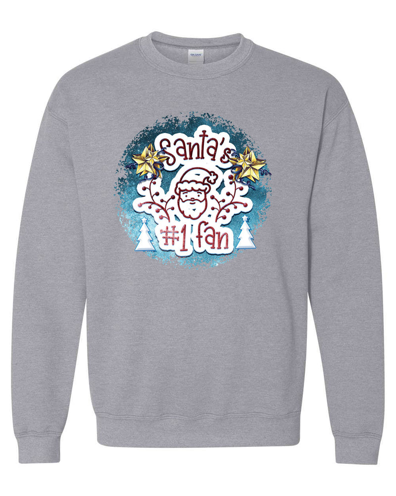 Santa Number 1 Fan Christmas sweatshirt, Holiday Sweatshirt - Fivestartees