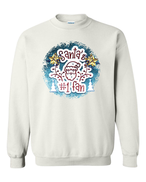 Santa Number 1 Fan Christmas sweatshirt, Holiday Sweatshirt - Fivestartees