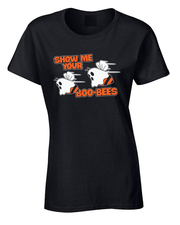 show me your boo-bees Halloween funny t-shirt women tees - Fivestartees