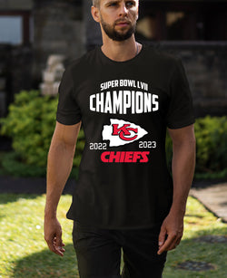 Kansas City CHIEFS T- Shirt NFL  Football Super Bowl LVII Champions Small-3X - Fivestartees