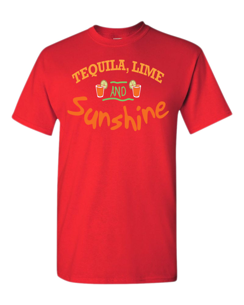 Tequila, Lime and sunshine t-shirt, drinking t-shirt - Fivestartees