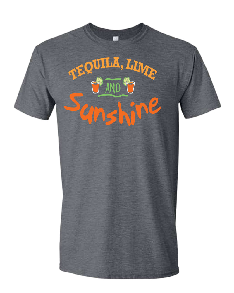 Tequila, Lime and sunshine t-shirt, drinking t-shirt - Fivestartees