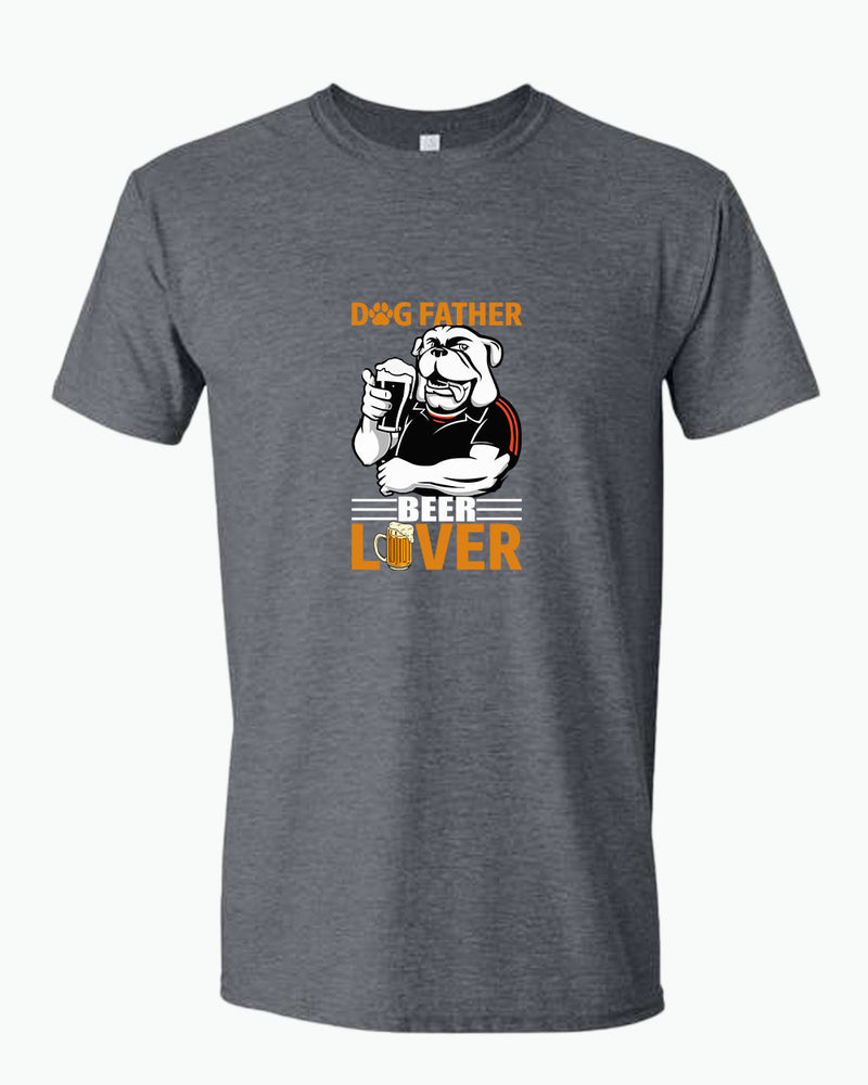 Dog father beer lover t-shirt, daddy t-shirt papa tees - Fivestartees