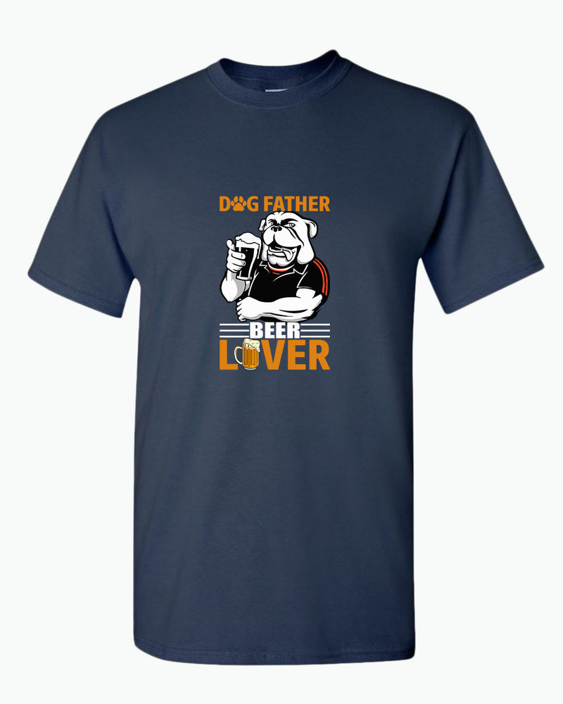 Dog father beer lover t-shirt, daddy t-shirt papa tees - Fivestartees