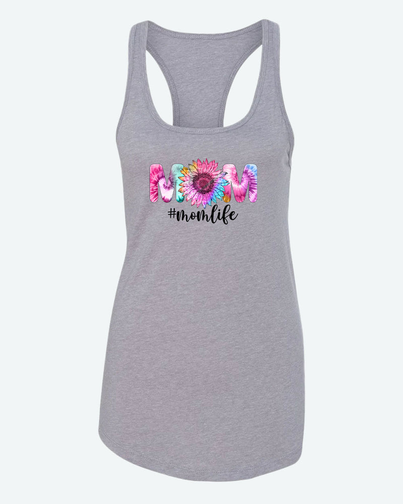 Mom Life flowery design tank top - Fivestartees