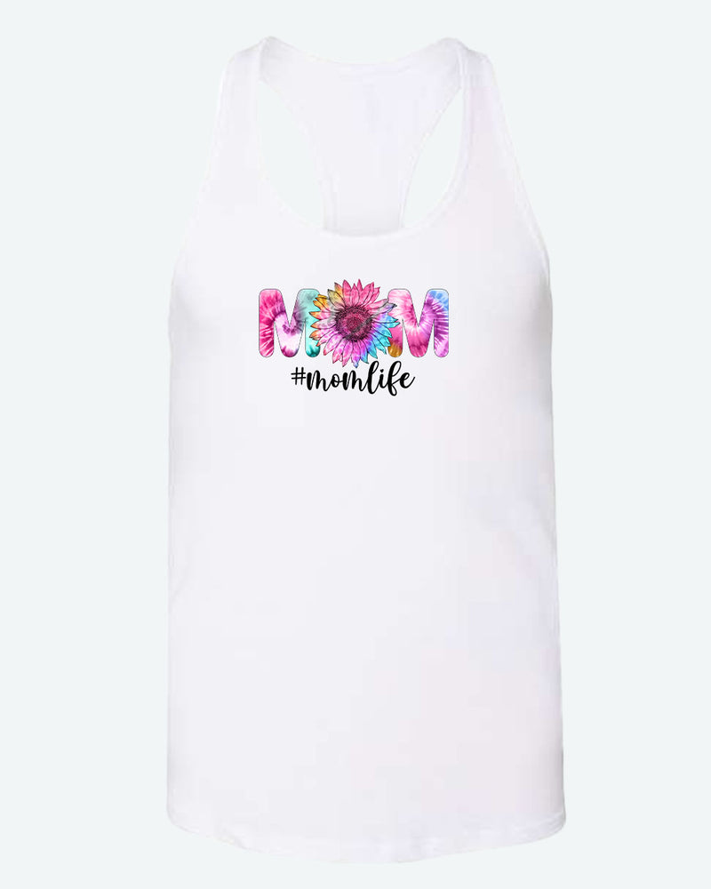 Mom Life flowery design tank top - Fivestartees