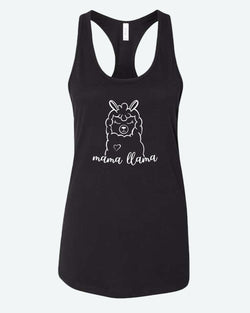 Mama llama tank top - Fivestartees