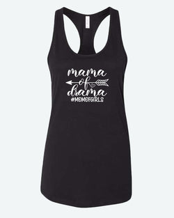 Mama of drama tank top, mom of girls tank tops - Fivestartees