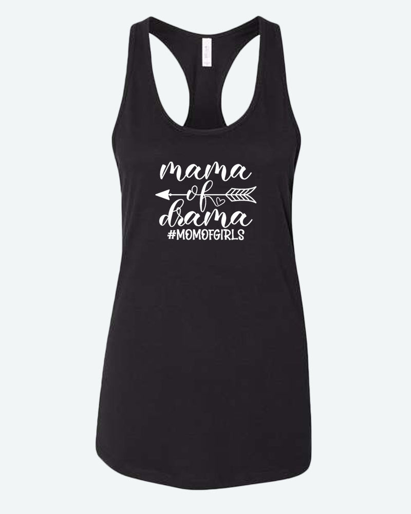 Mama of drama tank top, mom of girls tank tops - Fivestartees
