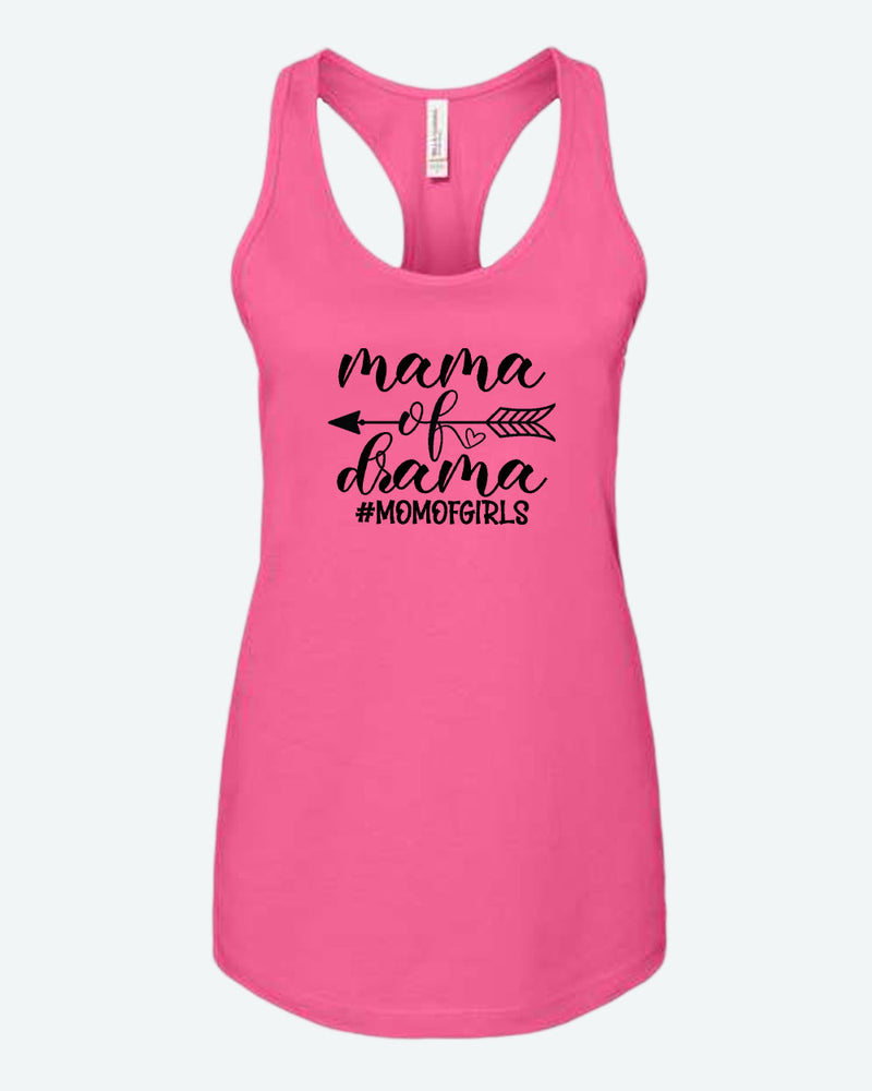 Mama of drama tank top, mom of girls tank tops - Fivestartees