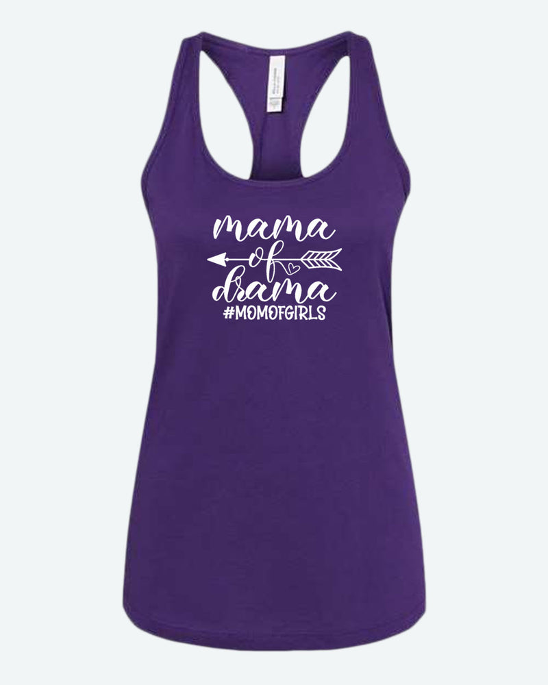Mama of drama tank top, mom of girls tank tops - Fivestartees