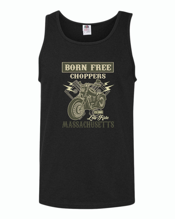 Born free choppers let's ride tank top - Fivestartees
