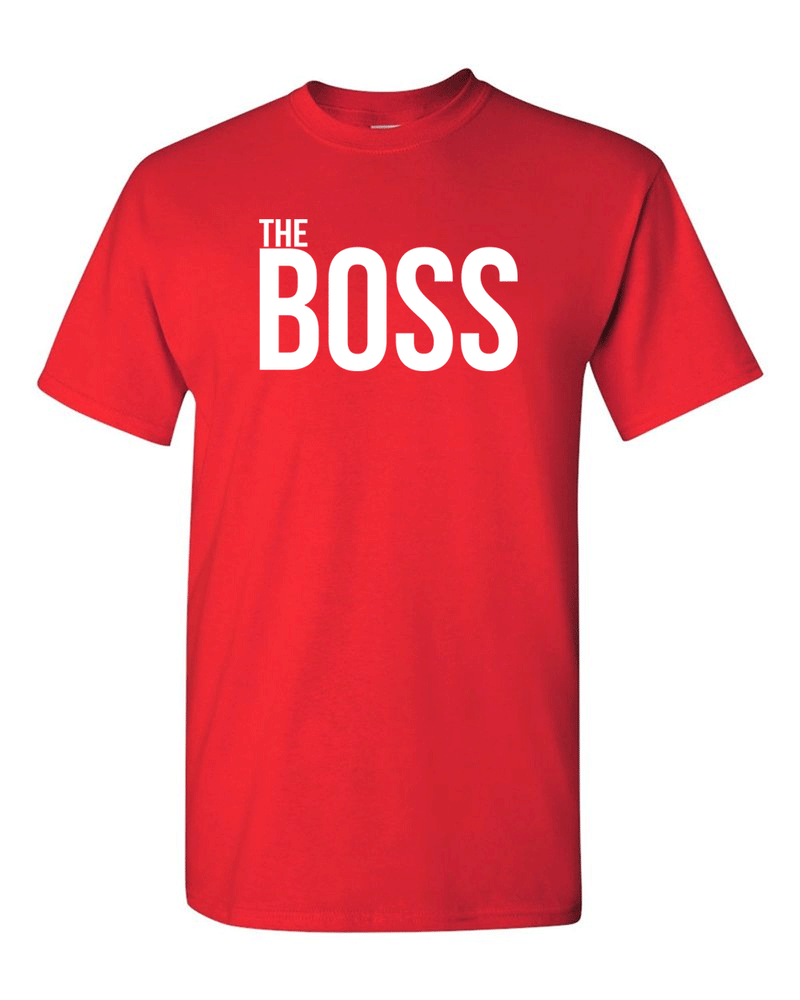 Couple Matching T-shirt, The Boss The Real Boss T-shirt, Valentine day tees. - Fivestartees