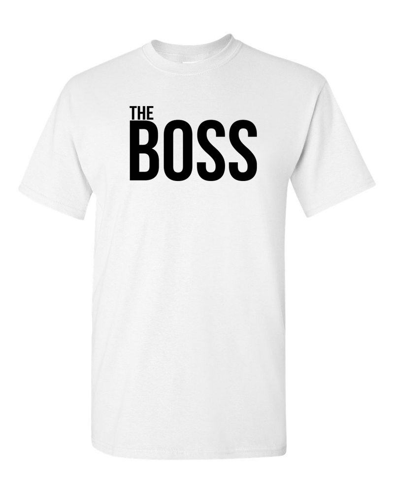 Couple Matching T-shirt, The Boss The Real Boss T-shirt, Valentine day tees. - Fivestartees