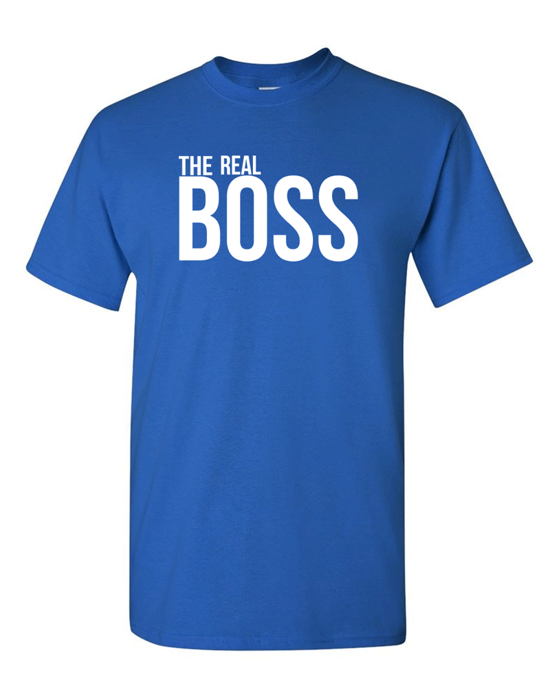 Couple Matching T-shirt, The Boss The Real Boss T-shirt, Valentine day tees. - Fivestartees