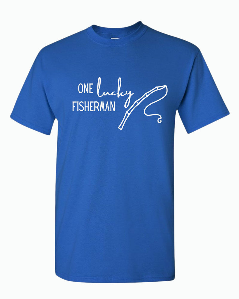 One Lucky Fisherman / best cash Couple Matching T-shirt Valentine's Day T-shirt - Fivestartees