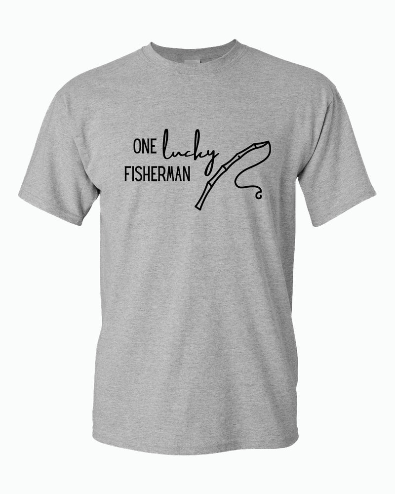 One Lucky Fisherman / best cash Couple Matching T-shirt Valentine's Day T-shirt - Fivestartees