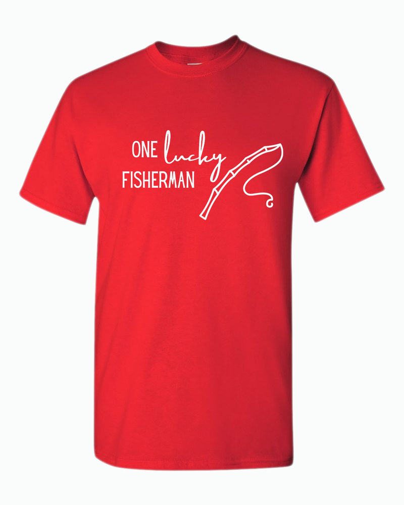 One Lucky Fisherman / best cash Couple Matching T-shirt Valentine's Day T-shirt - Fivestartees