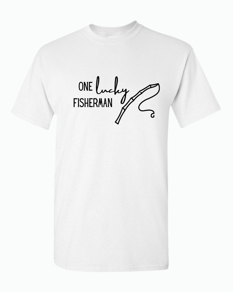 One Lucky Fisherman / best cash Couple Matching T-shirt Valentine's Day T-shirt - Fivestartees