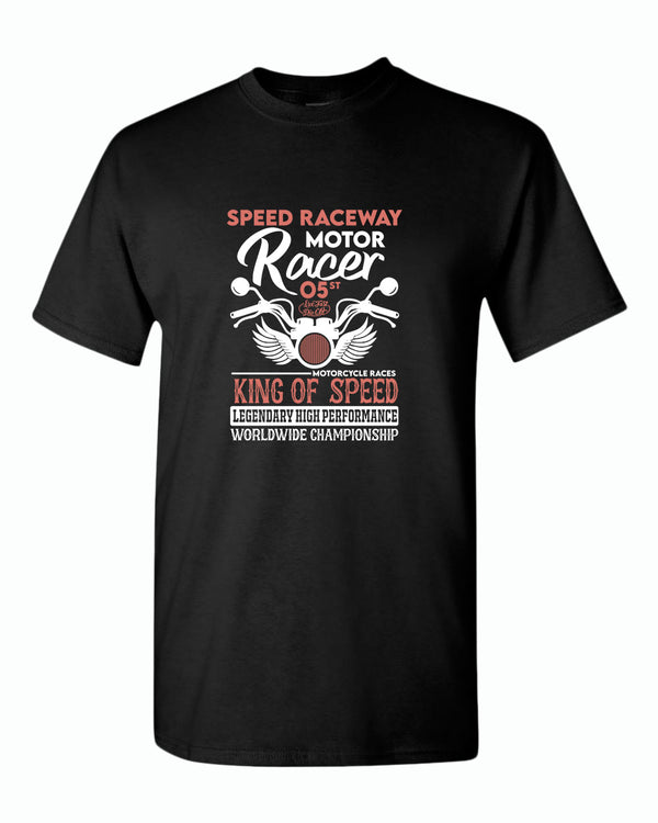 Speed raceway motor racer motorcycle t-shirt - Fivestartees