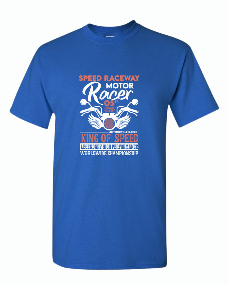 Speed raceway motor racer motorcycle t-shirt - Fivestartees