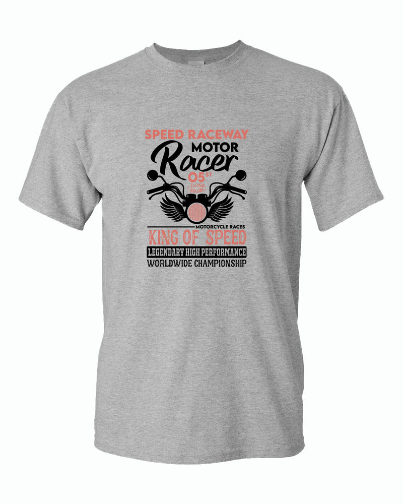 Speed raceway motor racer motorcycle t-shirt - Fivestartees