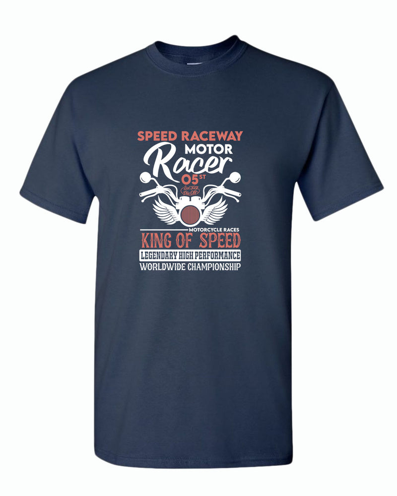 Speed raceway motor racer motorcycle t-shirt - Fivestartees