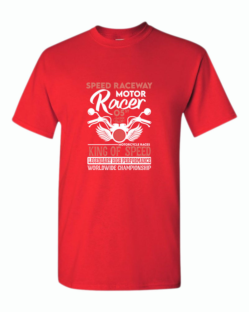Speed raceway motor racer motorcycle t-shirt - Fivestartees