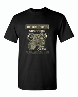 Born free choppers let's ride t-shirt - Fivestartees