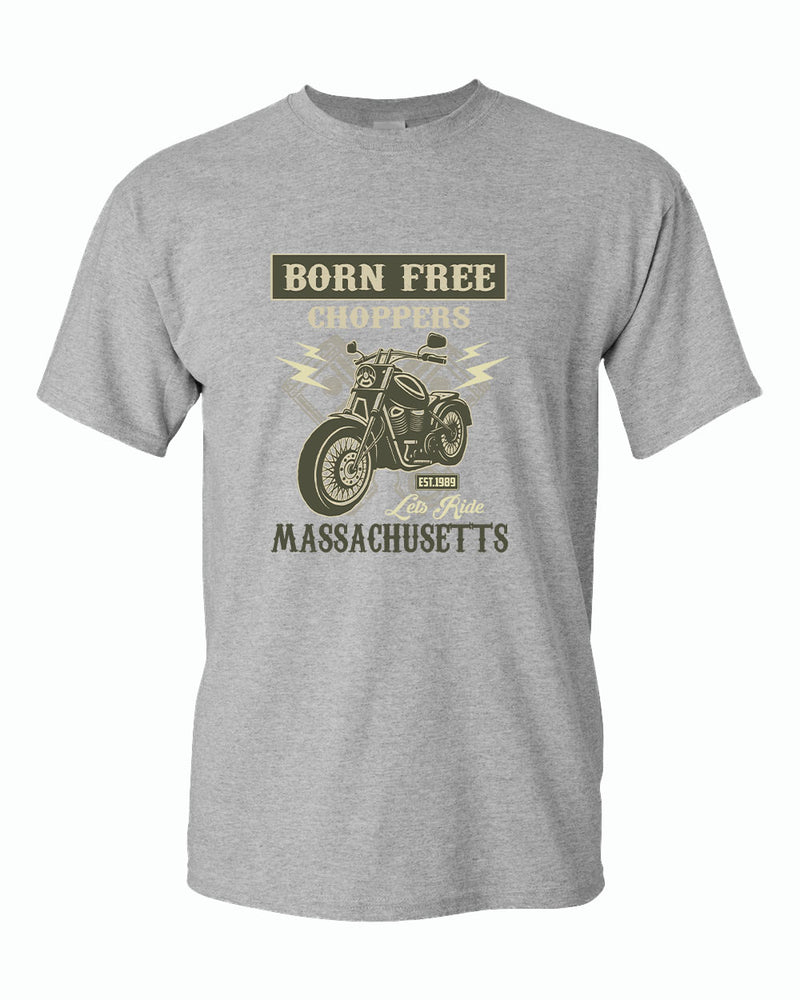 Born free choppers let's ride t-shirt - Fivestartees