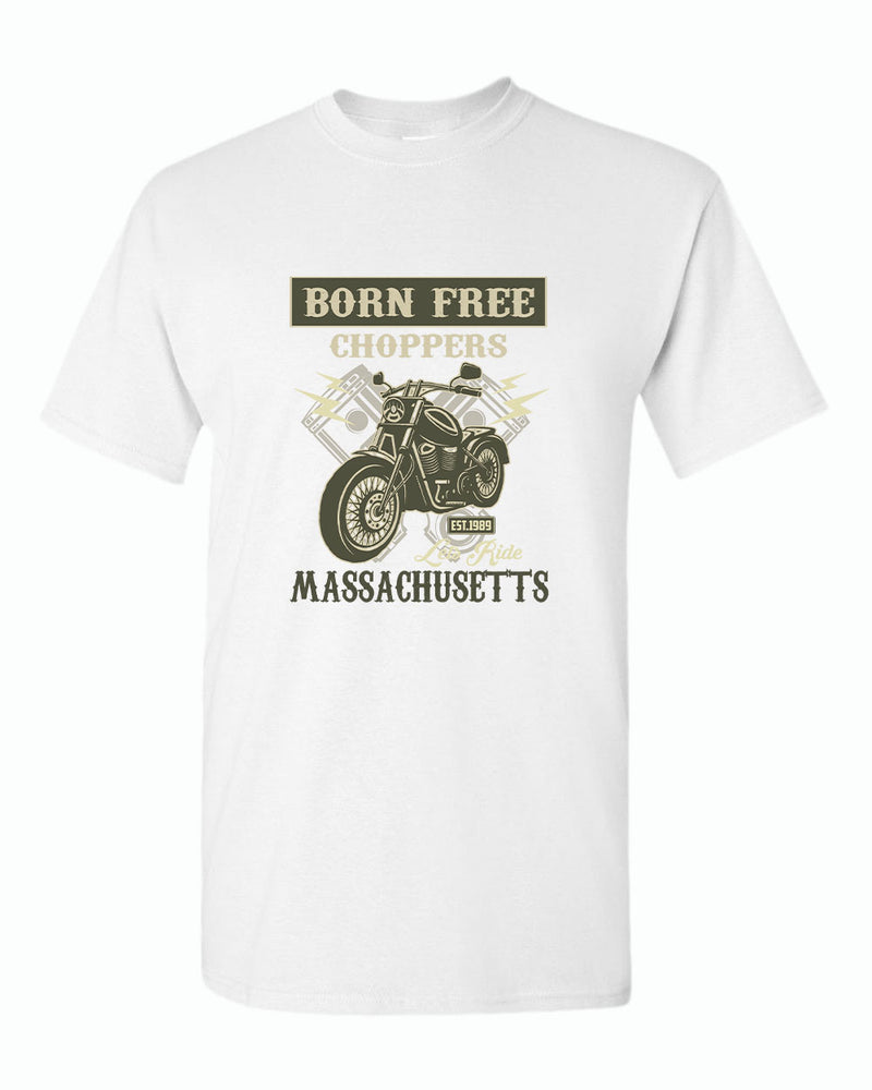 Born free choppers let's ride t-shirt - Fivestartees