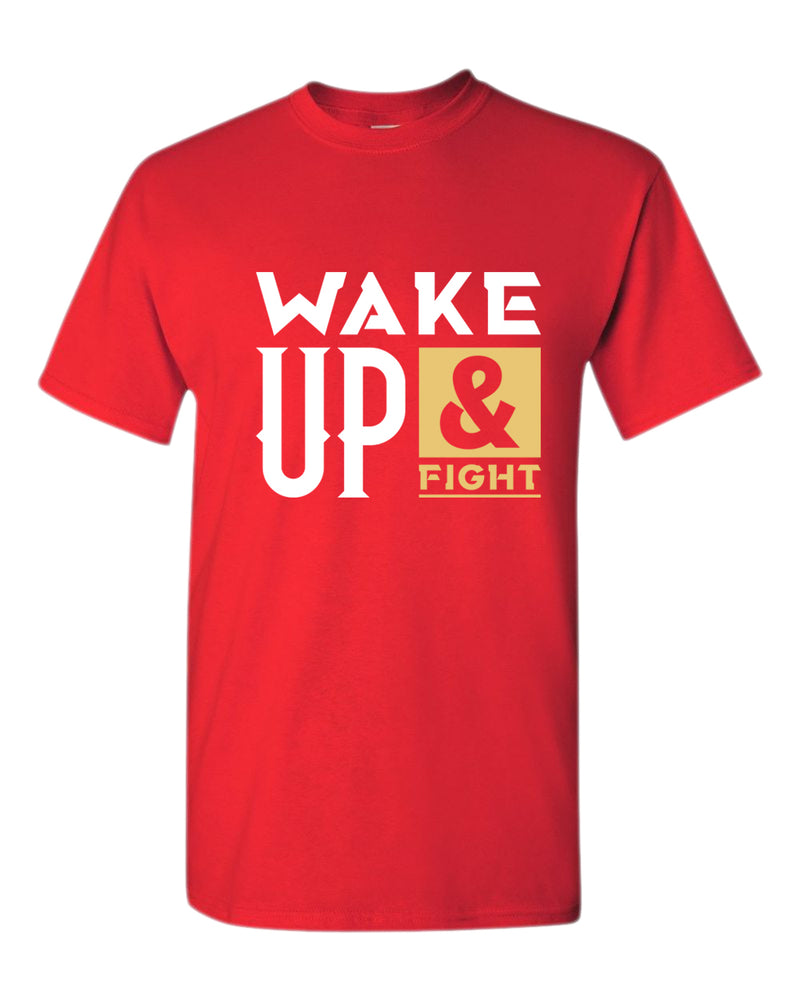 Wake up and fight t-shirt, motivational t-shirt, inspirational tees, casual tees - Fivestartees