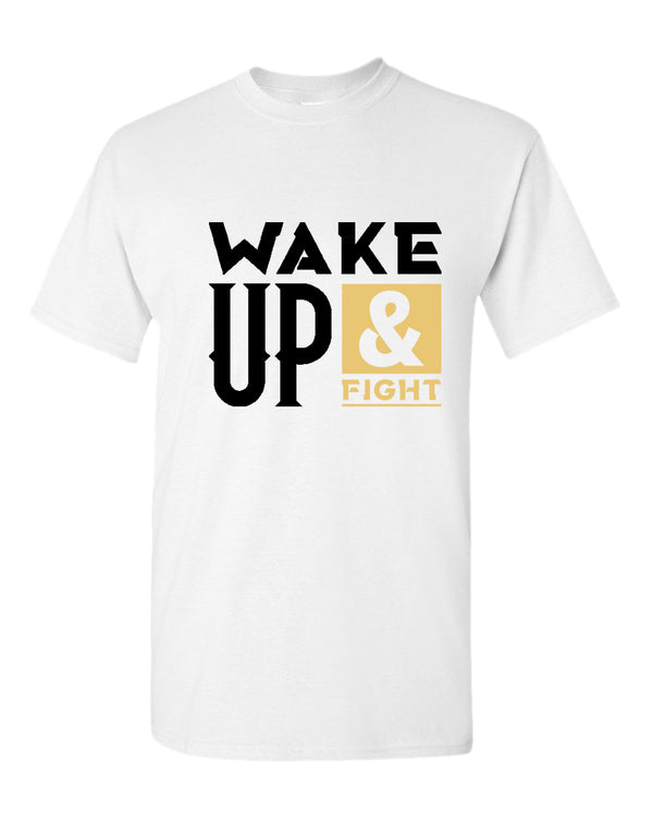 Wake up and fight t-shirt, motivational t-shirt, inspirational tees, casual tees - Fivestartees