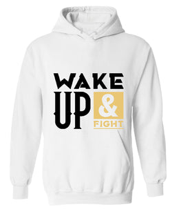 Wake up and fight hoodie, motivational hoodie, inspirational hoodies, casual hoodies - Fivestartees
