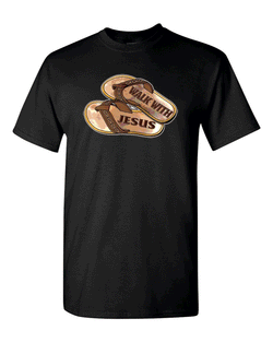 Walk With Jesus T-shirt Christian T-shirt - Fivestartees
