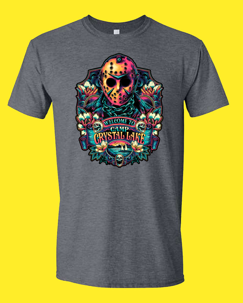 Crystal Lake Horror Movie T-shirt, Halloween Scary Movie Tee - Fivestartees
