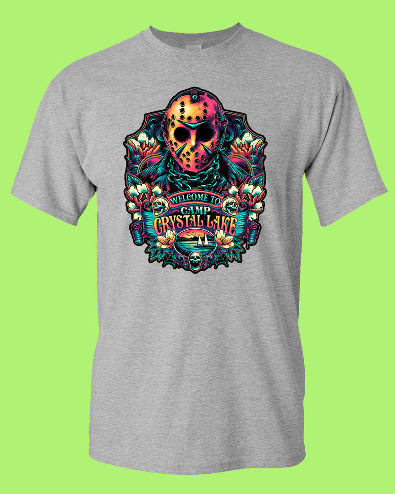 Crystal Lake Horror Movie T-shirt, Halloween Scary Movie Tee - Fivestartees