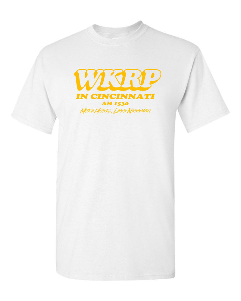 WKRP in Cincinnati More Music Less Nessman Classic TV Show T-shirt - Fivestartees
